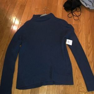 Navy blue turtle neck